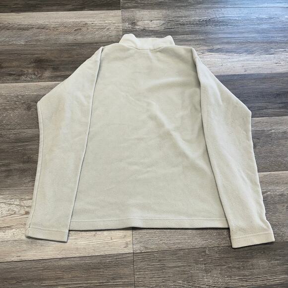 Patagonia Light Gray Womens L 1/4 Zip Mock Neck Fleece Pullover Jacket Gorpcore - Picture 2 of 7